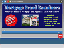 Tablet Screenshot of mortgagefraudexaminers.com